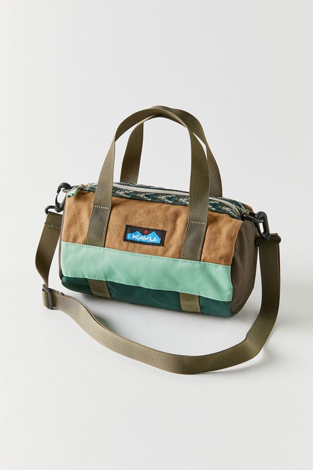 <h2>KAVU Manastash Mini Duffle Bag</h2><br>Mini duffels travel well too. This 9.5" bag is great for hikes, quick packing, and sightseeing in style. <br><br><em>Shop <a href="https://www.urbanoutfitters.com/shop/kavu-manastash-mini-duffle-bag" rel="nofollow noopener" target="_blank" data-ylk="slk:KAVU" class="link rapid-noclick-resp"><strong>KAVU</strong></a></em><br><br><strong>KAVU</strong> KAVU Manastash Mini Duffle Bag, $, available at <a href="https://go.skimresources.com/?id=30283X879131&url=https%3A%2F%2Fwww.urbanoutfitters.com%2Fshop%2Fkavu-manastash-mini-duffle-bag" rel="nofollow noopener" target="_blank" data-ylk="slk:Urban Outfitters" class="link rapid-noclick-resp">Urban Outfitters</a>