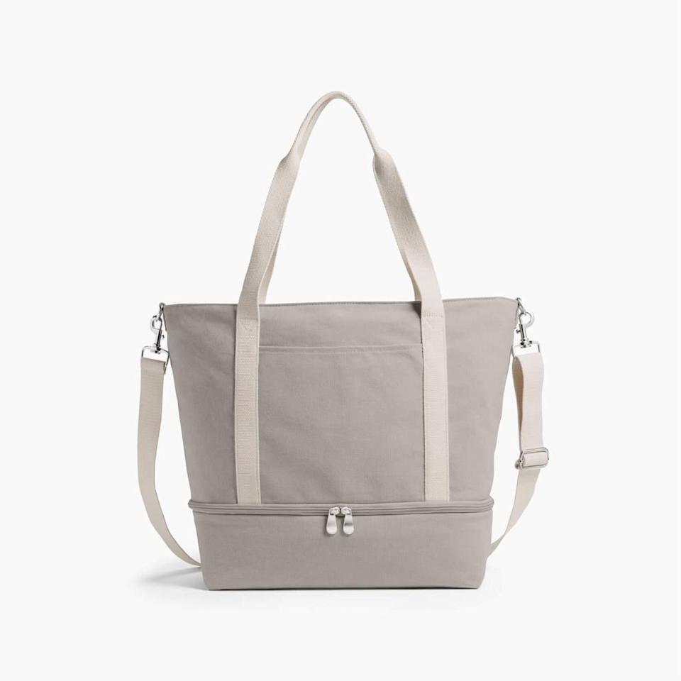 <h2>Lo & Sons Catalina Deluxe Tote</h2><br>R29 readers are no stranger to Lo & Sons' quality boutique bags. The brand's Catalina collection is ideal for getaways. Durable enough for whatever adventures you take it on, features like a bottom pocket and adjustable compartments and straps make it a savvy traveler's best friend. <br><br><em>Shop <a href="https://www.loandsons.com/pages/discover-catalina-collection" rel="nofollow noopener" target="_blank" data-ylk="slk:Lo & Sons" class="link rapid-noclick-resp"><strong>Lo & Sons</strong></a></em><br><br><strong>Lo & Sons</strong> The Catalina Deluxe Tote, $, available at <a href="https://go.skimresources.com/?id=30283X879131&url=https%3A%2F%2Fwww.loandsons.com%2Fproducts%2Fcatalina-deluxe-tote-washed-canvas-dove-grey" rel="nofollow noopener" target="_blank" data-ylk="slk:Lo & Sons" class="link rapid-noclick-resp">Lo & Sons</a>