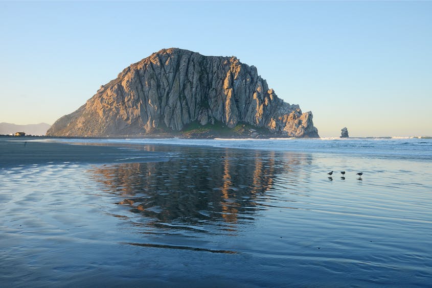 Morro Bay, about 45 minutes south of Hearst Castle, is yet another scenic place to stop along the California coast.